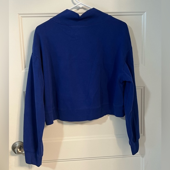 Royal Blue cropped sweatshirt - Picture 3 of 3